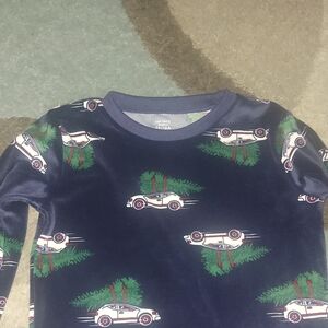 Carter's Navy Long Sleeve Car Print Tee